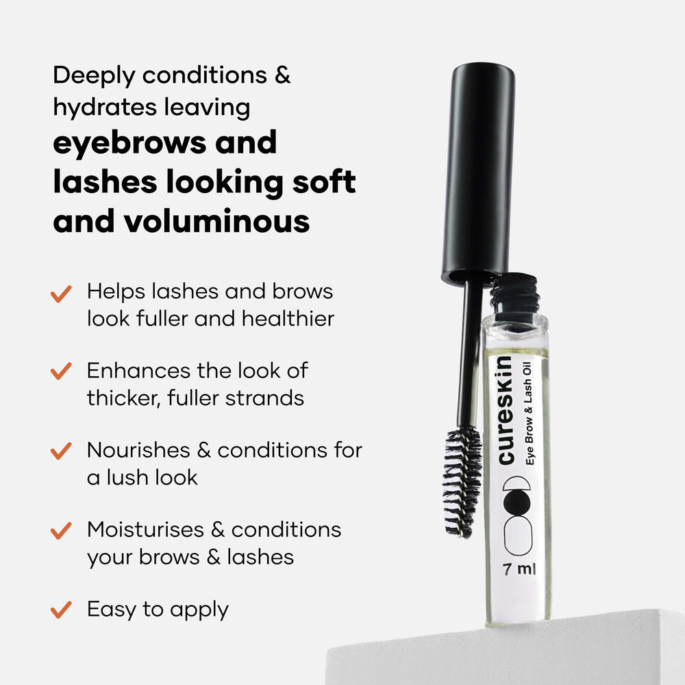 Cureskin oil drop close-up showing lightweight texture and hydration