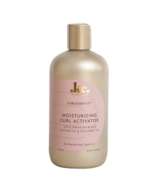 Curlessence front packaging showing jar label and weight, clear brand hydration benefit