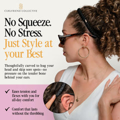 Curlfriend Collective Onyx inner band texture showing non-slip comfort benefit