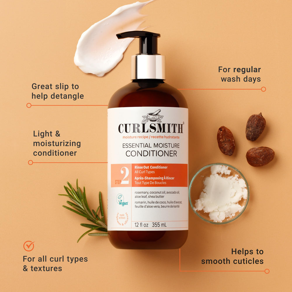 CURLSMITH creamy texture close-up illustrating lightweight hydration