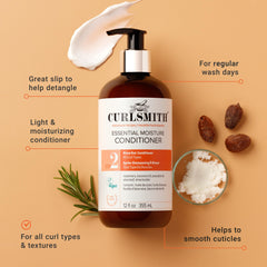 CURLSMITH creamy texture close-up illustrating lightweight hydration