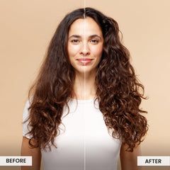 CURLSMITH 3 oz conditioner in hand for travel-friendly convenience