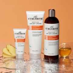 CURLSMITH label close-up listing Hyaluronic Acid and Wild Murumuru, shows clean ingredients