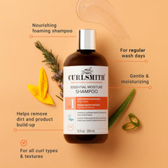 CURLSMITH Weightless Air Dry Cream pump detail, lightweight hydration benefit