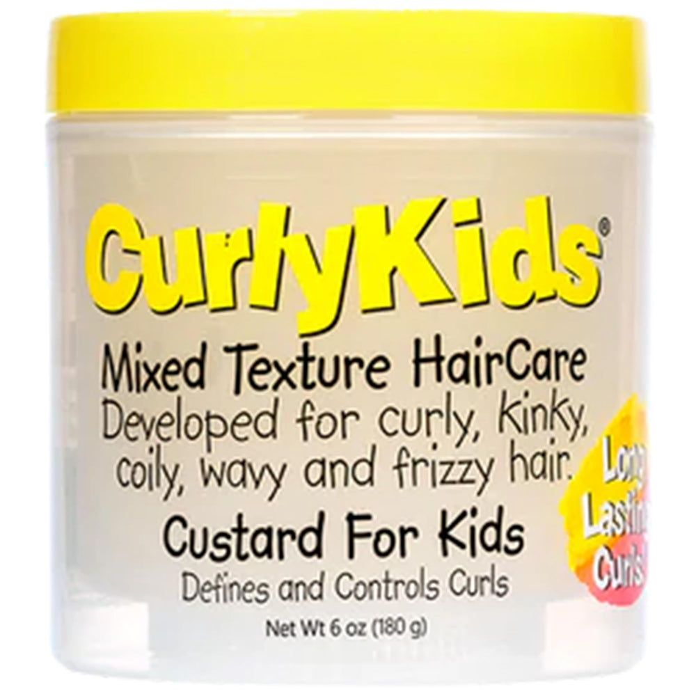 CurlyKids front jar view showing clean kid-friendly packaging and easy use