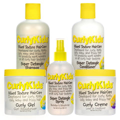 CurlyKids front packaging showing full bundle and kid-friendly design for easy routine