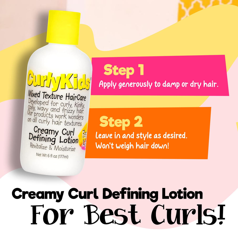 CurlyKids used to refresh dry hair and revive curl shape between washes