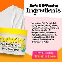 CurlyKids child smiling after haircare showing confidence and healthy look