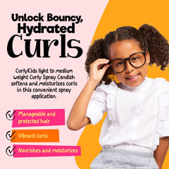 CurlyKids spray nozzle close-up for easy, even mist application and control