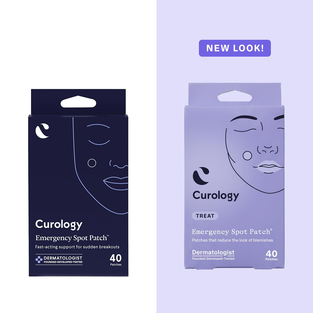 Curology patch in bathroom mirror scene showing easy daily use and routine