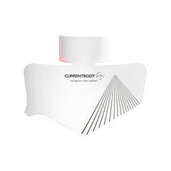 CurrentBody front view of the neck and décolletage mask showing full coverage and comfort