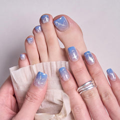 CurvLife toenails applied in sandals showing natural, polished look