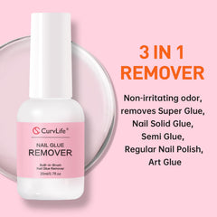 CurvLife brush applicator close-up delivering targeted glue application benefit
