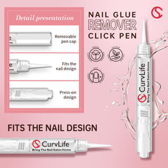 CurvLife click&remove pen detail with precise tip for targeted dissolving