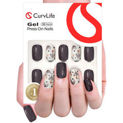 Curvlife close-up of glossy gel finish highlighting durable shine