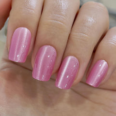 Close-up of CurvLife soft gel texture and glossy UV finish benefiting realistic shine