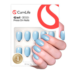 CurvLife close-up of gel finish highlighting glossy, chip-resistant surface