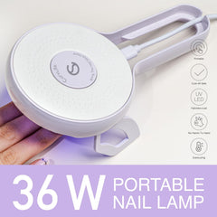 CurvLife folded compact lamp demonstrating portability and easy storage benefit