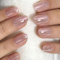 CurvLife front packaging showing champagne pearl nails and included kit benefits