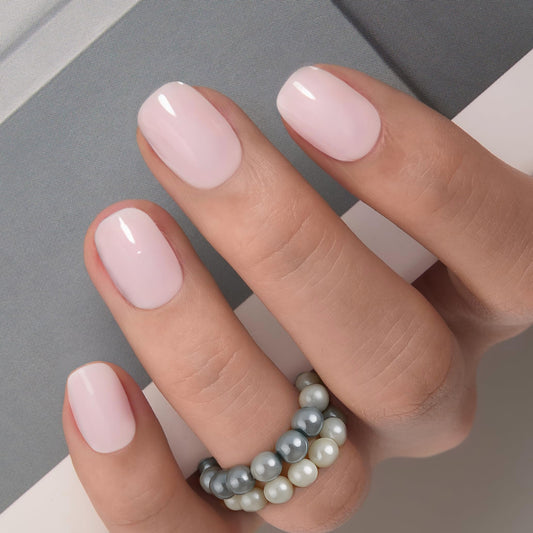 CurvLife front packaging showing glossy apricot milky-white nails and benefits