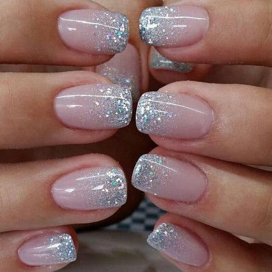 CurvLife front packaging showing 30pcs short press on nails and glossy finish for instant style