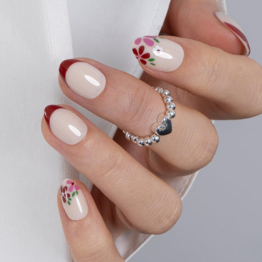 CurvLife front packaging showing nude champagne nails and kit components for easy selection