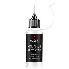 CurvLife front packaging showing 20ml bottle and label, gentle removal benefit