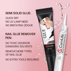 CurvLife gel texture close-up demonstrating thick non-runny formula