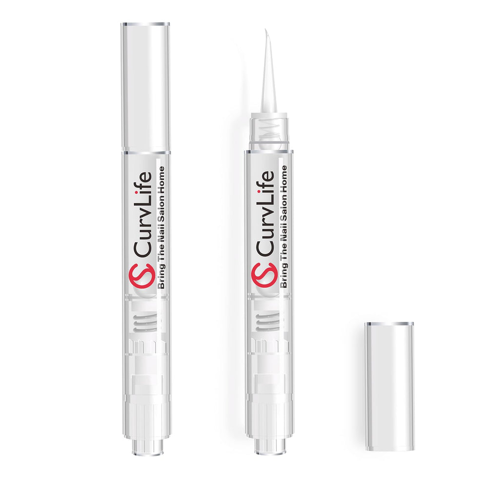 CurvLife pen front view showing compact design and click cap for precise dispensing