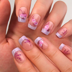 CurvLife nails beside a ruler showing medium size for clear scale and fit guidance