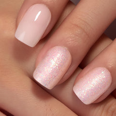 CurvLife side profile on nail bed showing flexible comfortable fit