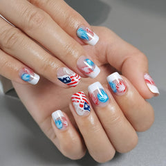 Curvlife side profile of short nails illustrating natural look and low snag benefit