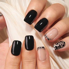 CurvLife side profile of short square nail shape showing natural-looking fit