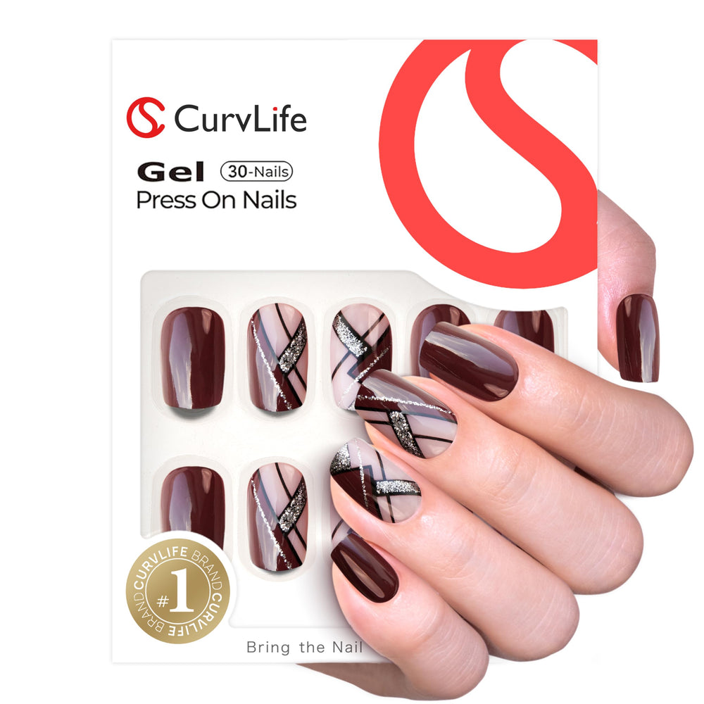 CurvLife side profile of short square shape for natural, comfortable fit