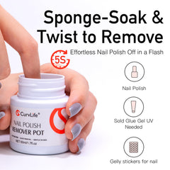 CurvLife sponge close-up texture demonstrating fast polish removal