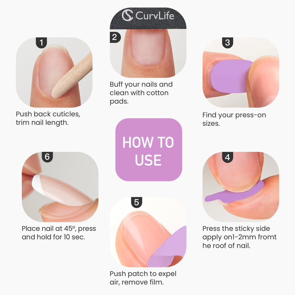 CurvLife TabQueen removal with cuticle oil illustrating gentle release to protect nails