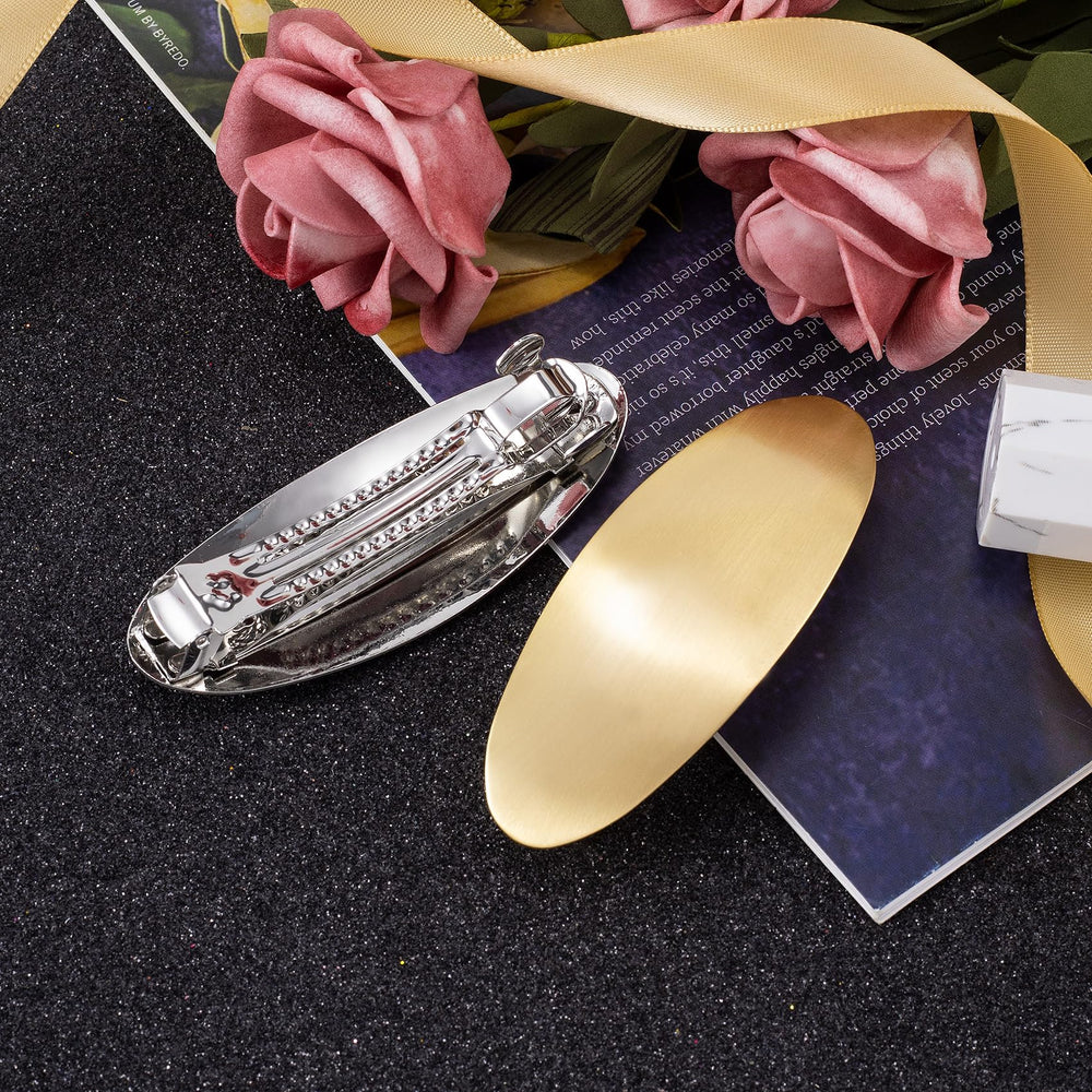 CustomyLife gold and silver barrettes side-by-side showing color options benefit