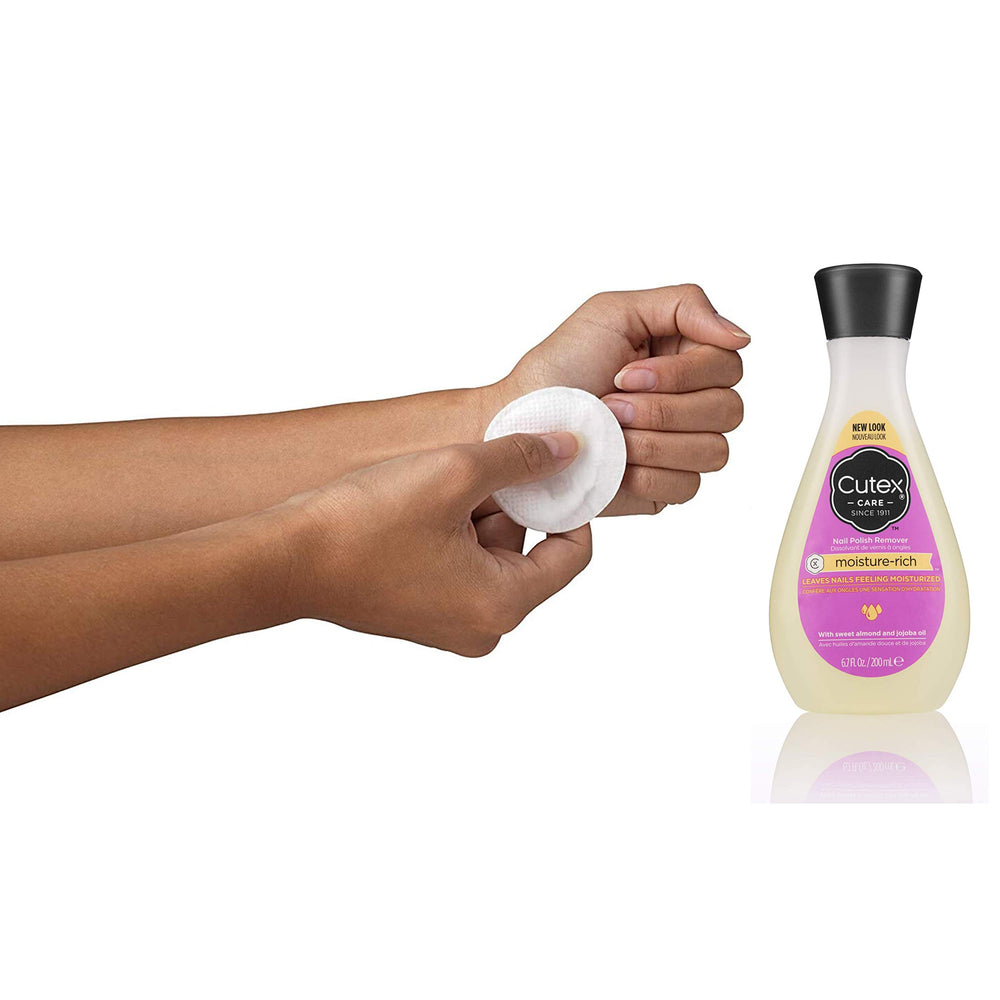 Cutex drop showing oil-infused texture and conditioning advantage