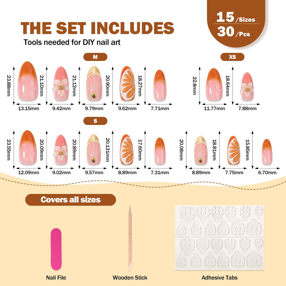 CUZIAM nails in hand to show scale and comfortable length for everyday wear