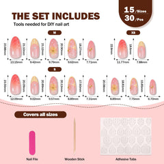 CUZIAM full 30-piece layout with sizes, easy selection for perfect fit