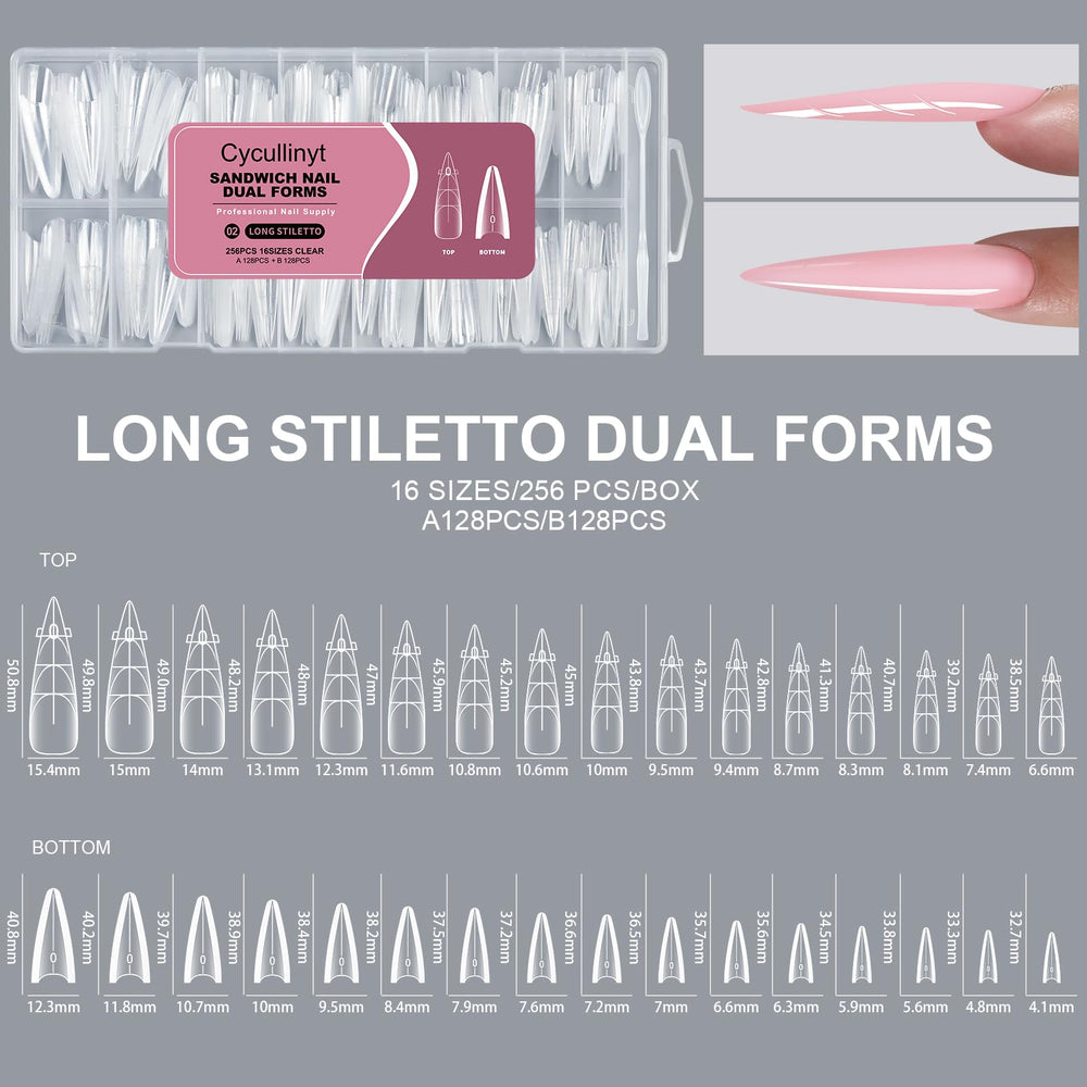 Cycullinyt forms in use on a nail, demonstrating secure gel containment and easier sculpting