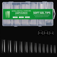 Cycullinyt front packaging showing 240 clear tips and quantity benefit