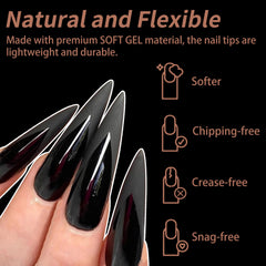 Cycullinyt labeled size chart display for an accurate nail fit