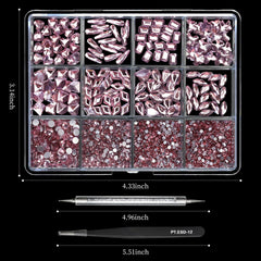 Cycullinyt pickup pen and tweezers with crystals aiding precise placement