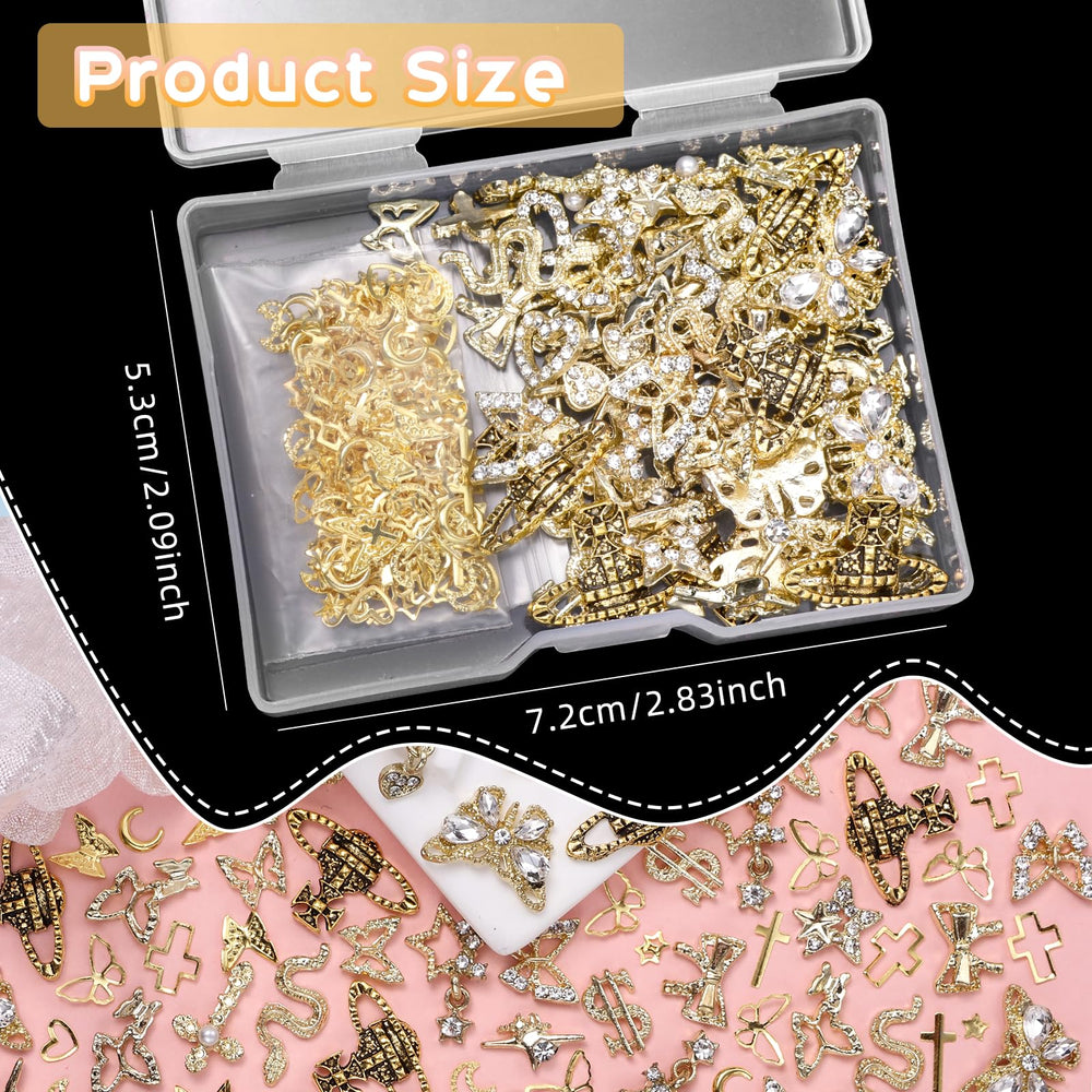 Cynailli charms applied on nails illustrating enhanced manicure style