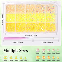 Cynailli open storage grid with 15 compartments for tidy stone organization and ease