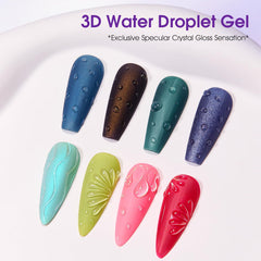 CYOZTE top-down texture beads showing gel viscosity for stable droplets benefit