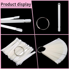 CZWESTC swatch sticks packed in a travel kit for mobile nail services