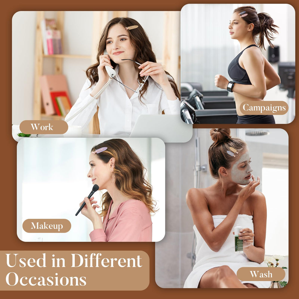 D No Crease holding hair sections in salon for efficient styling