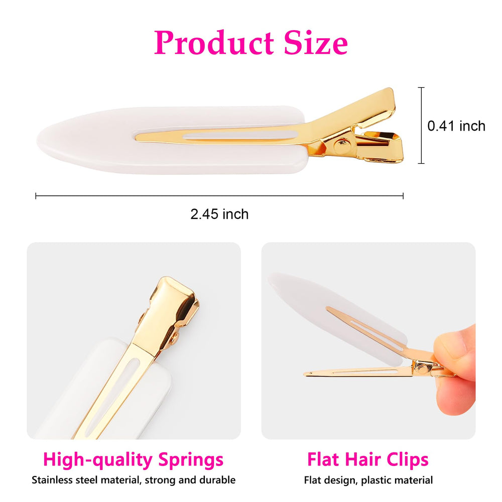 D side profile showing flat surface that prevents hair dents